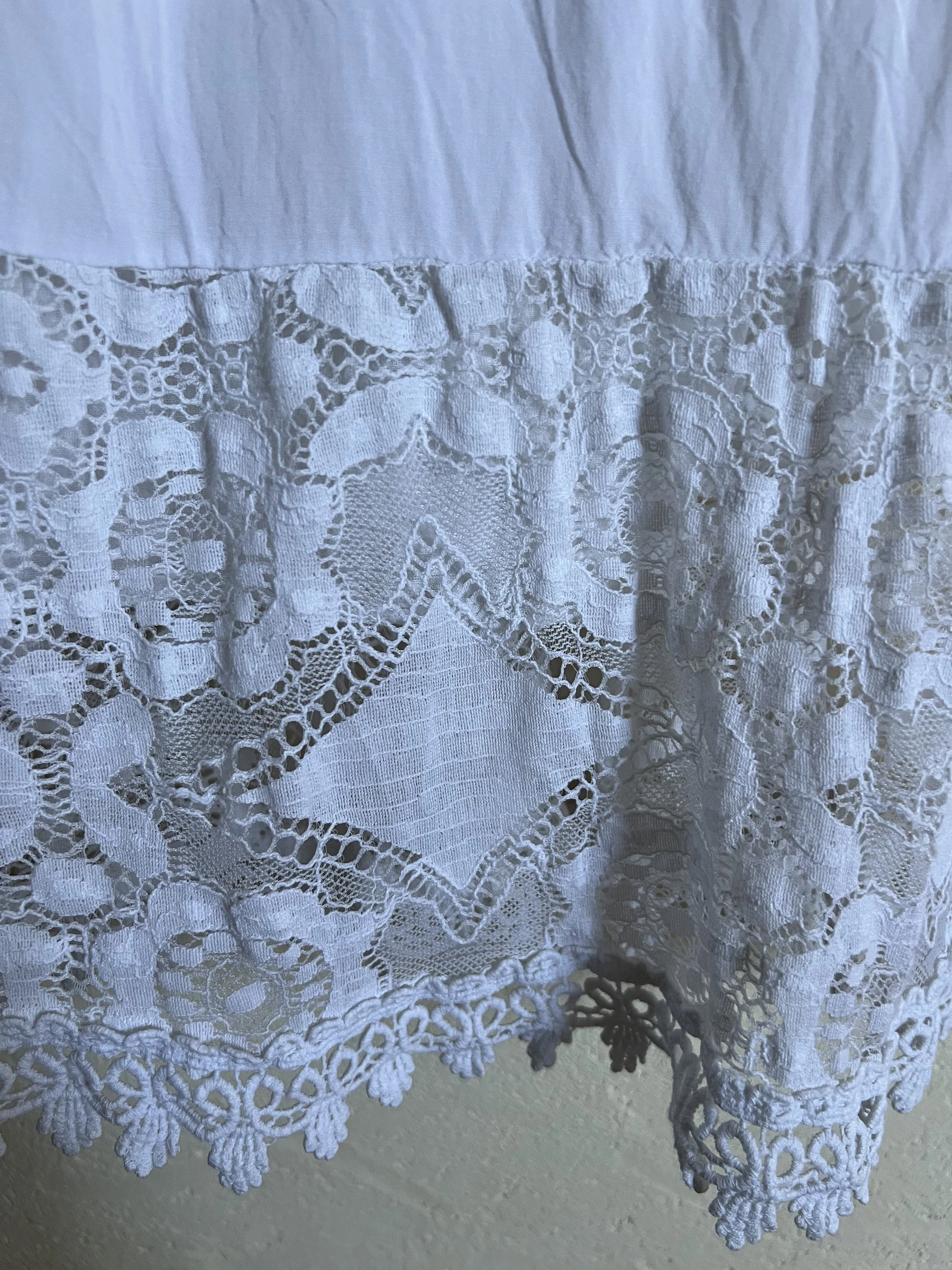 😍 White Bohemian Crochet Dress Culture Sud – One Size – Made in Italy – photo 9